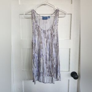 Simply Vera Vera Wang Purple Pleated Tank Top